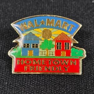 Walmart Hometown Friendly Advertising Lapel Pin Hogeye Enamel